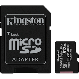 მეხსიერების ბარათი Kingston SDCS2/512GB, 512GB, mSDXC, C10, UHS-I, U3, Black